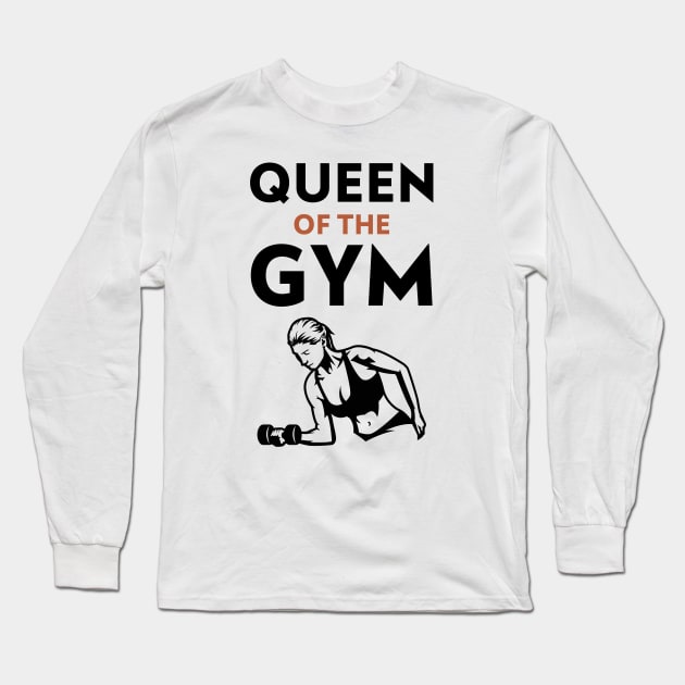 Queen In The Gym Long Sleeve T-Shirt by Jitesh Kundra